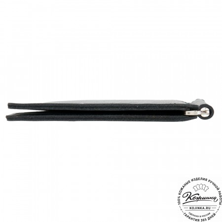 Кожаный зажим для денег "Бремен" (чёрный)